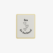 Sen Bir Harikasın Baskılı Kalp Figürlü Sticker
