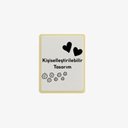 Kişiselleştirilebilir Tasarım Sticker