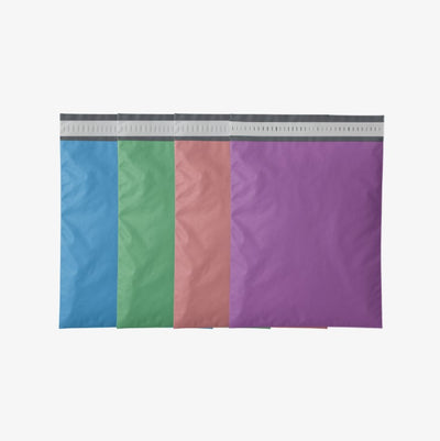 Cepsiz Renkli Kargo Poşeti Paketi - 35x45+5 - 400 Adet (4 Renk)