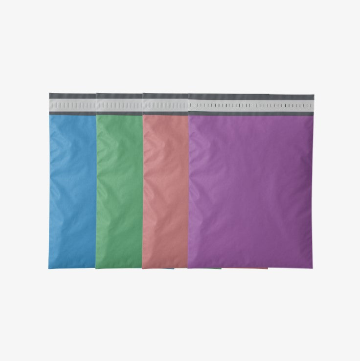 Cepsiz Renkli Kargo Poşeti Paketi - 35x45+5 - 400 Adet (4 Renk)