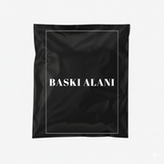 Kişiselleştirilebilir Marka Baskılı Siyah-Şeffaf Kargo Poşeti